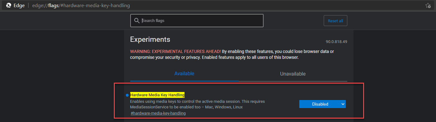 Popup Audio Microsoft Teams