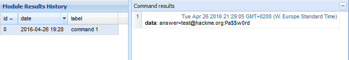 CC3 - Received Password