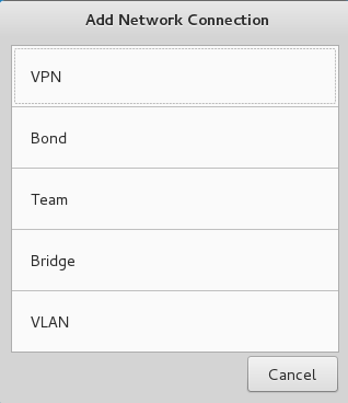 Add network connection