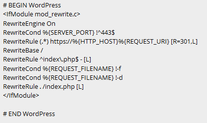 wordpress htaccess
